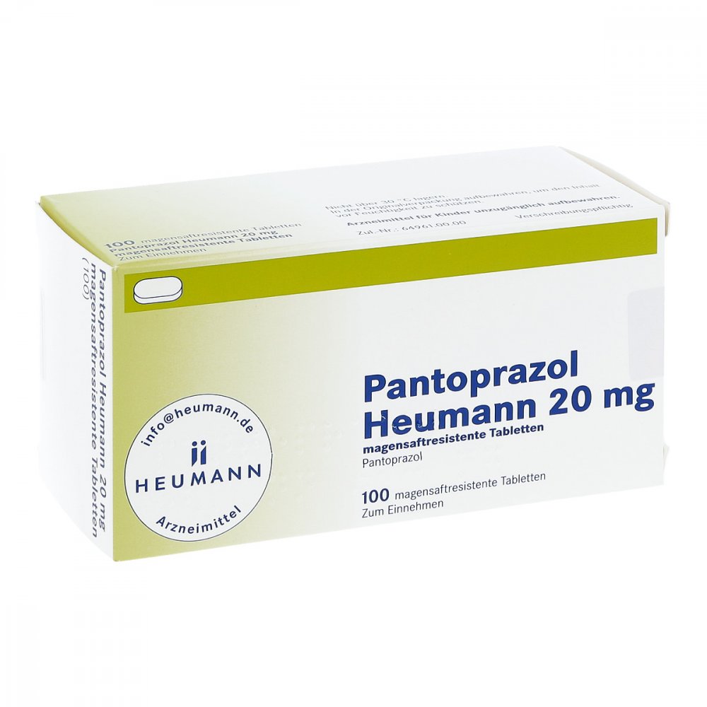 Pantoprazol Heumann 20 Mg Magensaftres.Tabletten (100 stk)