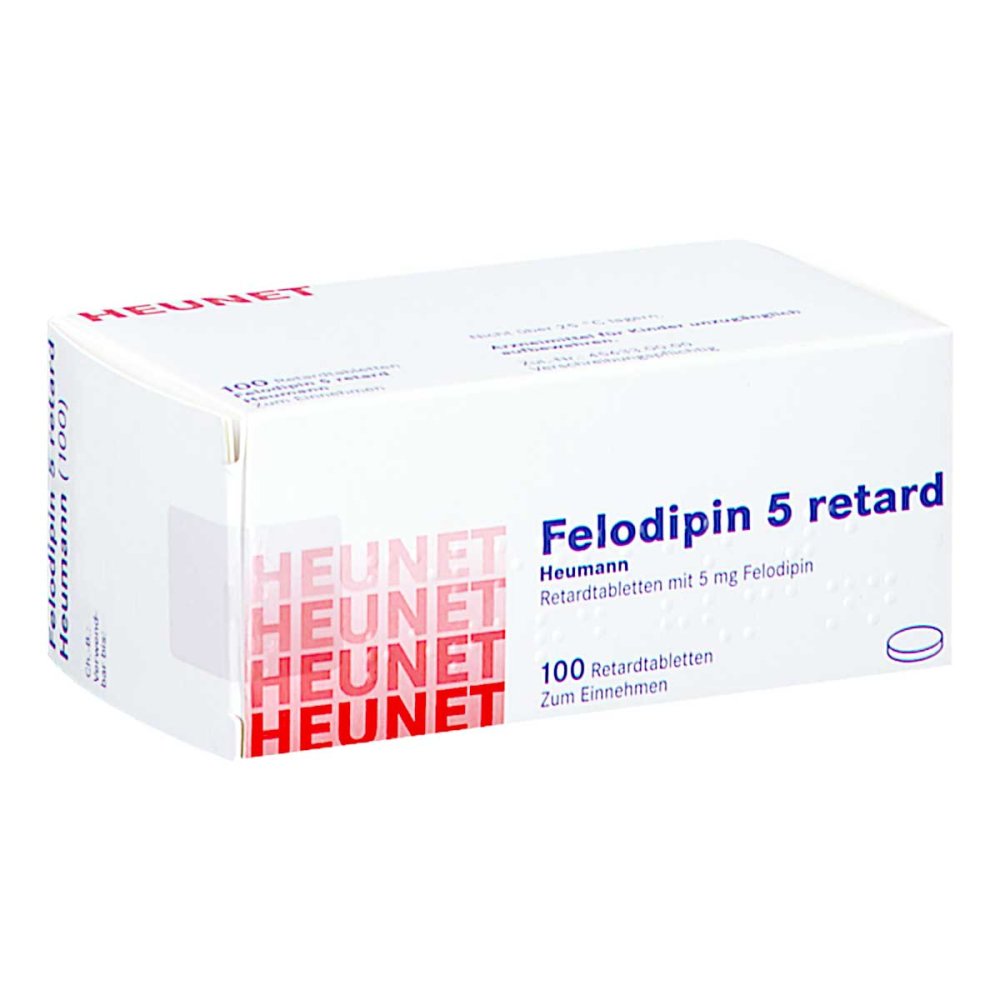 Felodipin 5 Mg Retard Heumann Tabl.Heunet (100 stk)