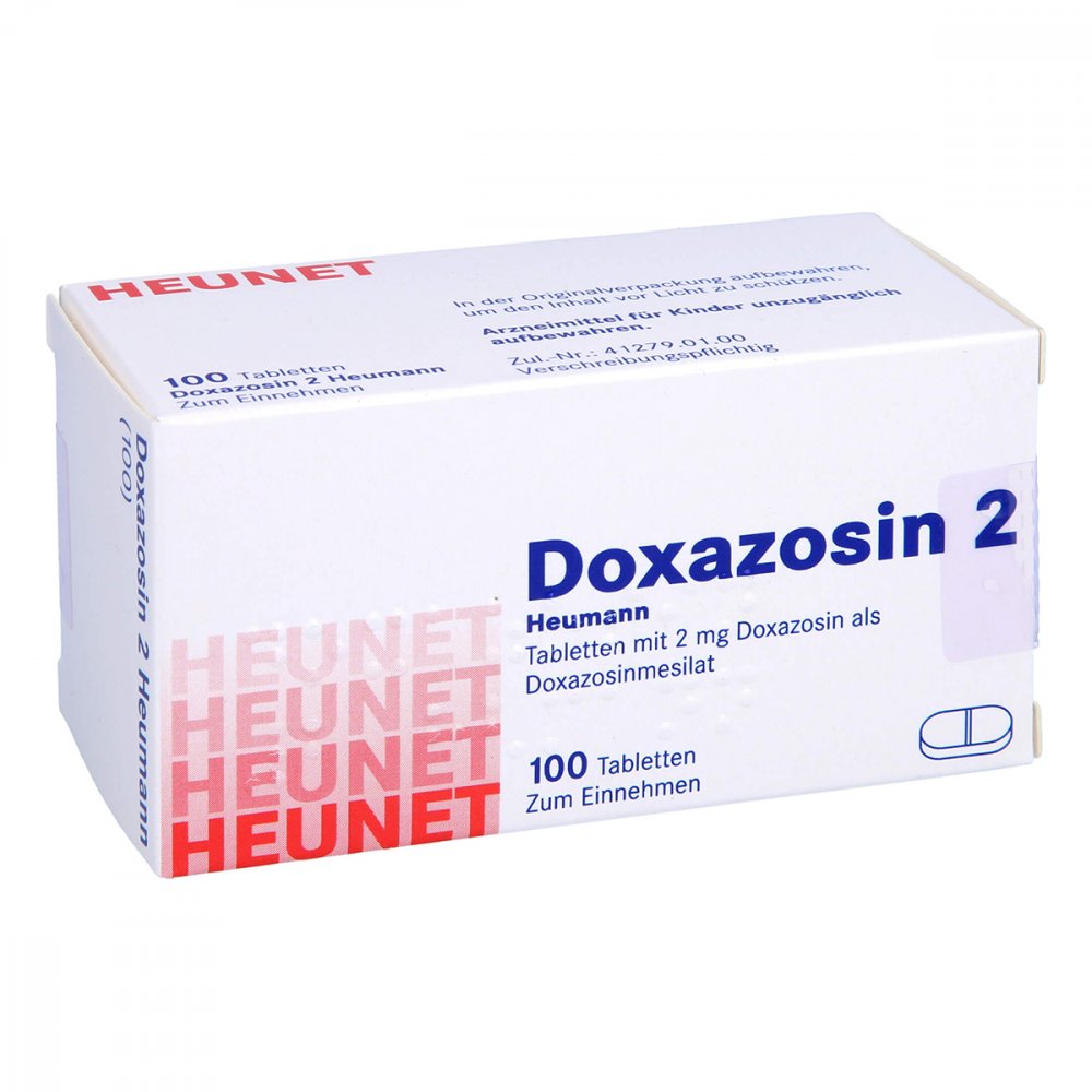 Das Produktfoto zeigt Doxazosin 2 Heumann Tabl.Heunet (100 stk) PZN 05909838