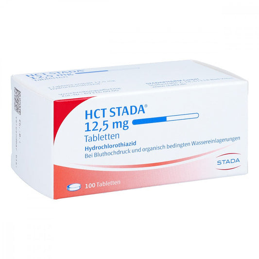 Das Produktfoto zeigt Hct Stada 12,5 Mg Tabletten (100 stk) PZN 05919914