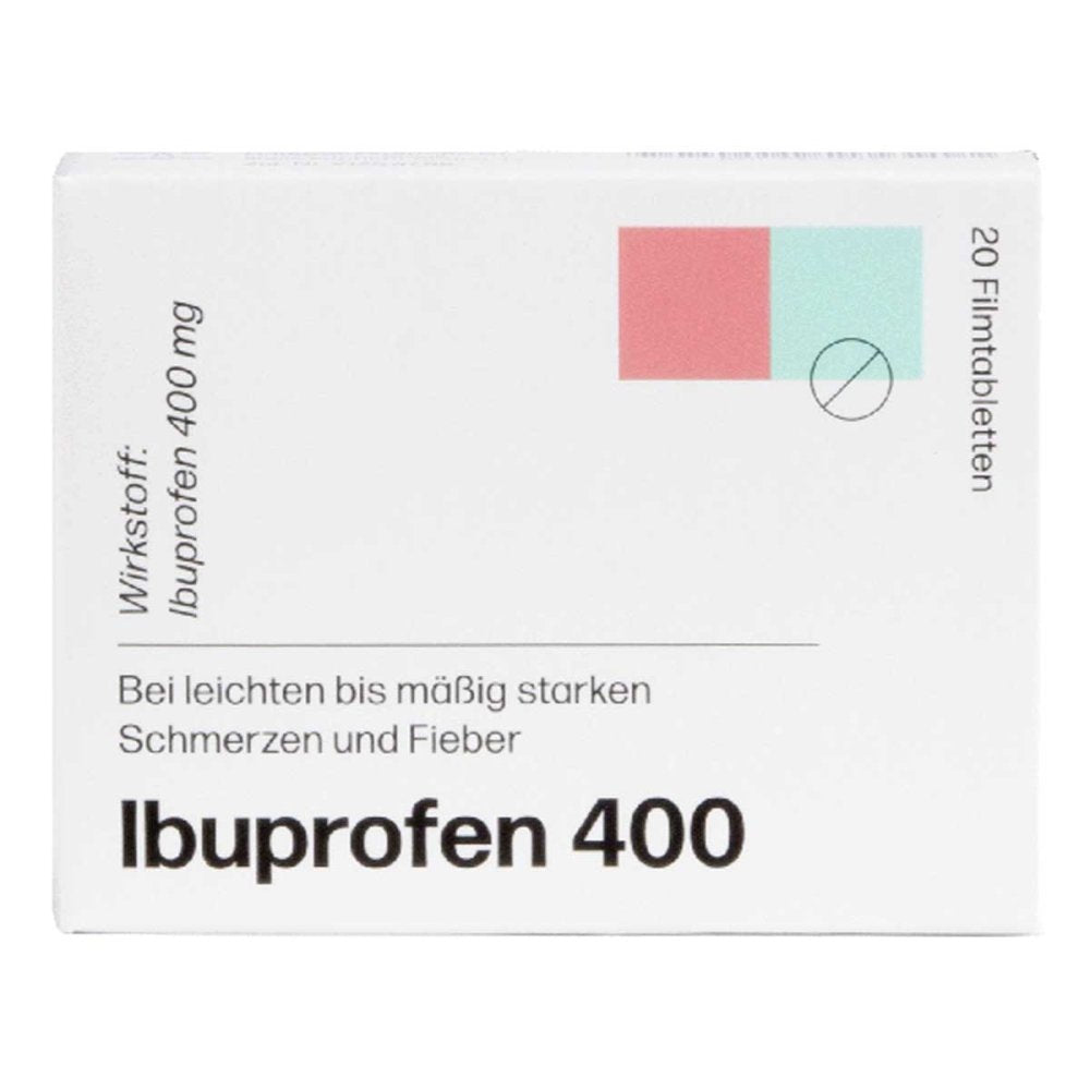 Das Produktfoto zeigt Ibuprofen Sophien 400 Filmtabletten (20 stk) PZN 05960176