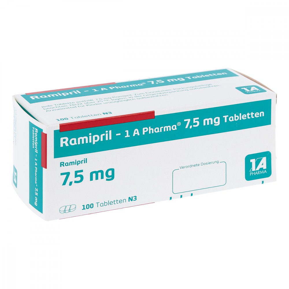 Ramipril-1a Pharma 7,5 Mg Tabletten (100 stk)