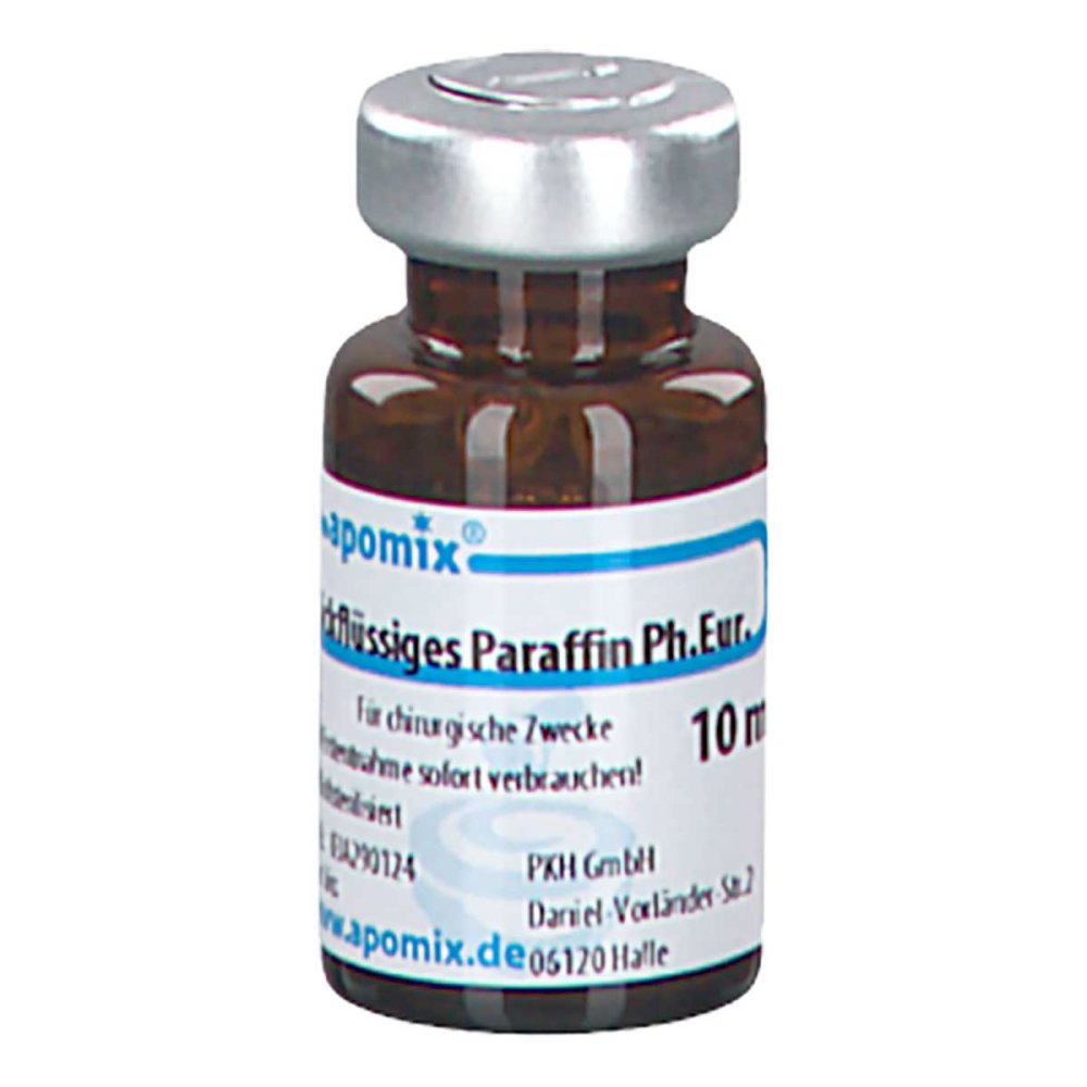 Das Produktfoto zeigt Paraffin Dickflüssig Sterilisiert (10 ml) PZN 05980463