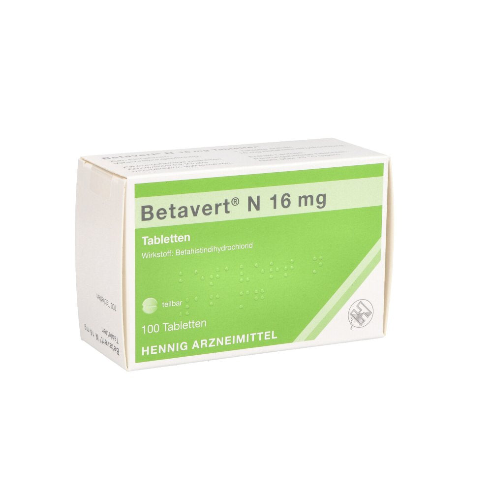 Betavert N 16 Mg Tabletten (100 stk)