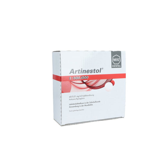 Das Produktfoto zeigt Artinestol 1:100.000 Injektionslösung (100X1.7 ml) PZN 06067672