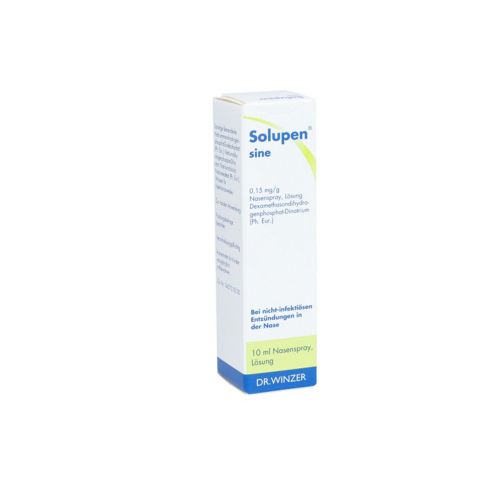 Das Produktfoto zeigt Solupen Sine Nasenspray (10 ml) PZN 06082022