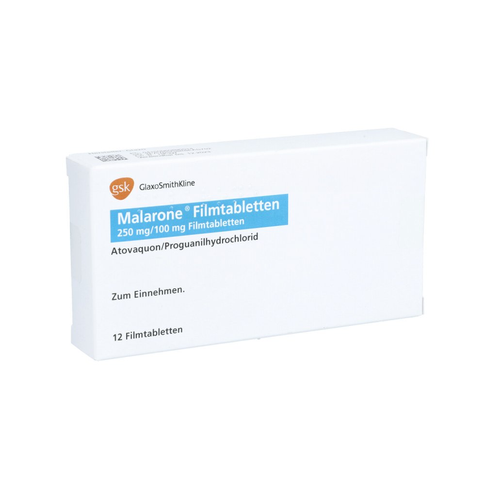 Malarone 250 Mg/100 Mg Filmtabletten (12 stk)