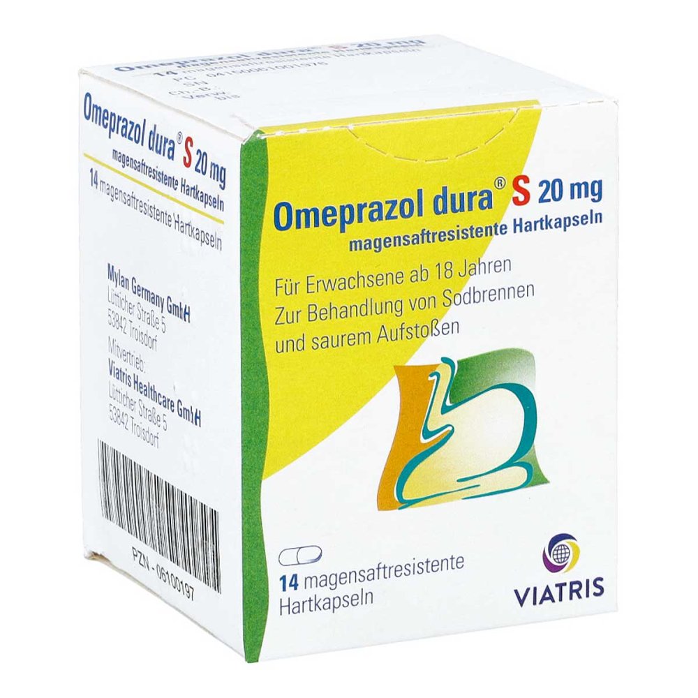 Omeprazol Dura S 20 Mg Magensaftresist.Hartkapseln (14 stk)