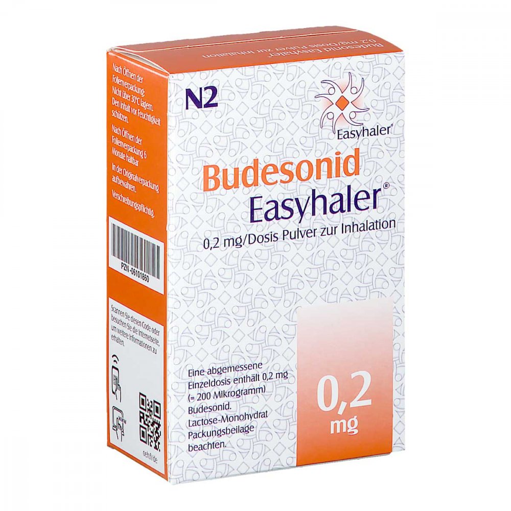 Budesonid Easyhaler 0,2 Mg/Dosis 200 Ed P.Z.Inh. (1 stk)
