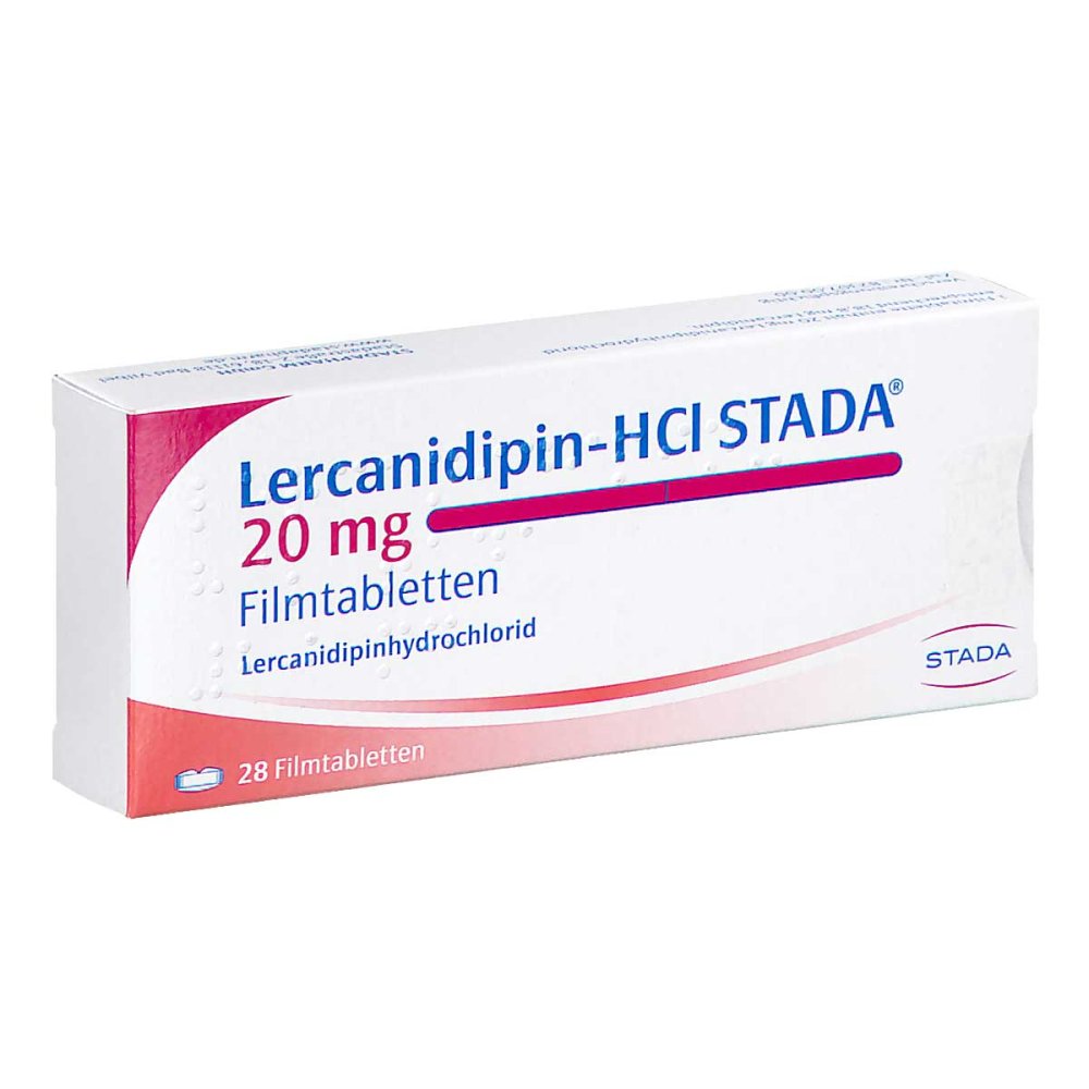 Lercanidipin-Hcl Stada 20 Mg Filmtabletten (28 stk)