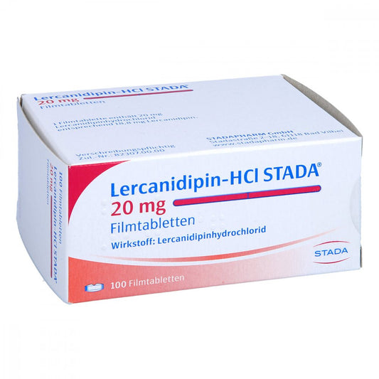 Lercanidipin-Hcl Stada 20 Mg Filmtabletten (100 stk)