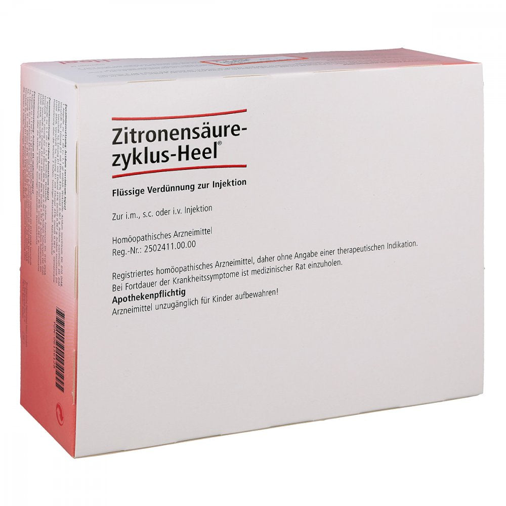 Das Produktfoto zeigt Zitronensäurezyklus Heel Ampullen (100 stk) PZN 06156128