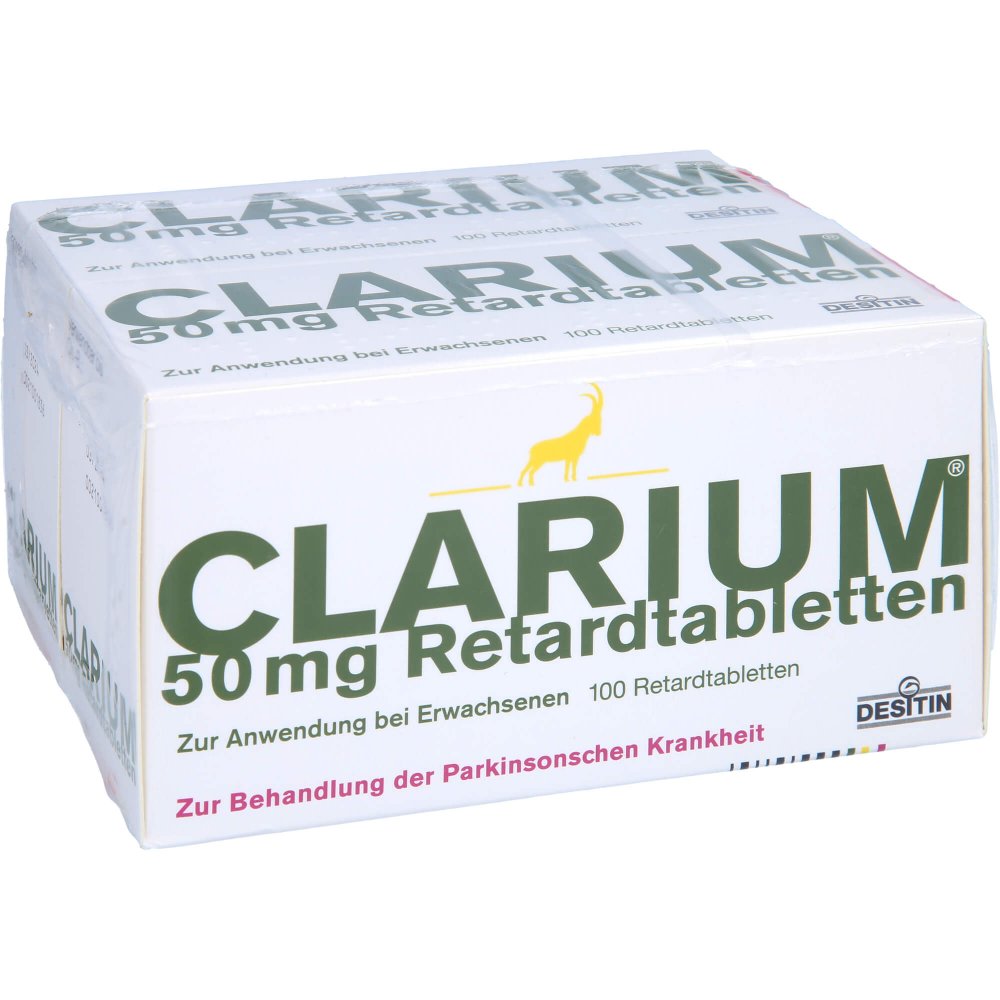 Das Produktfoto zeigt Clarium 50 Mg Retardtabletten (200 stk) PZN 06159440