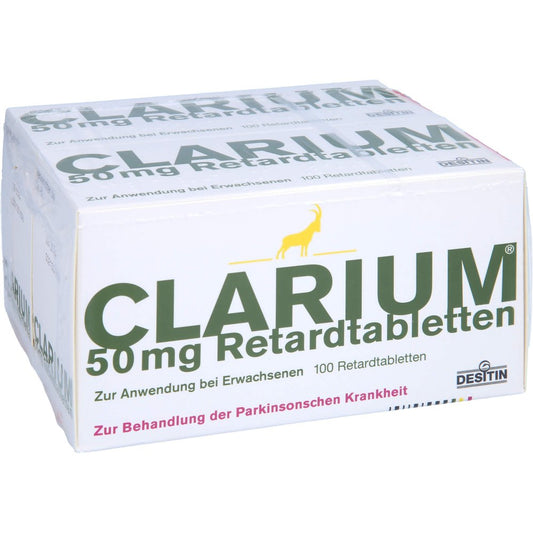Das Produktfoto zeigt Clarium 50 Mg Retardtabletten (200 stk) PZN 06159440