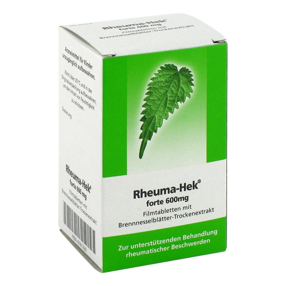 Das Produktfoto zeigt Rheuma Hek Forte 600 Mg Filmtabletten (50 stk) PZN 06161230