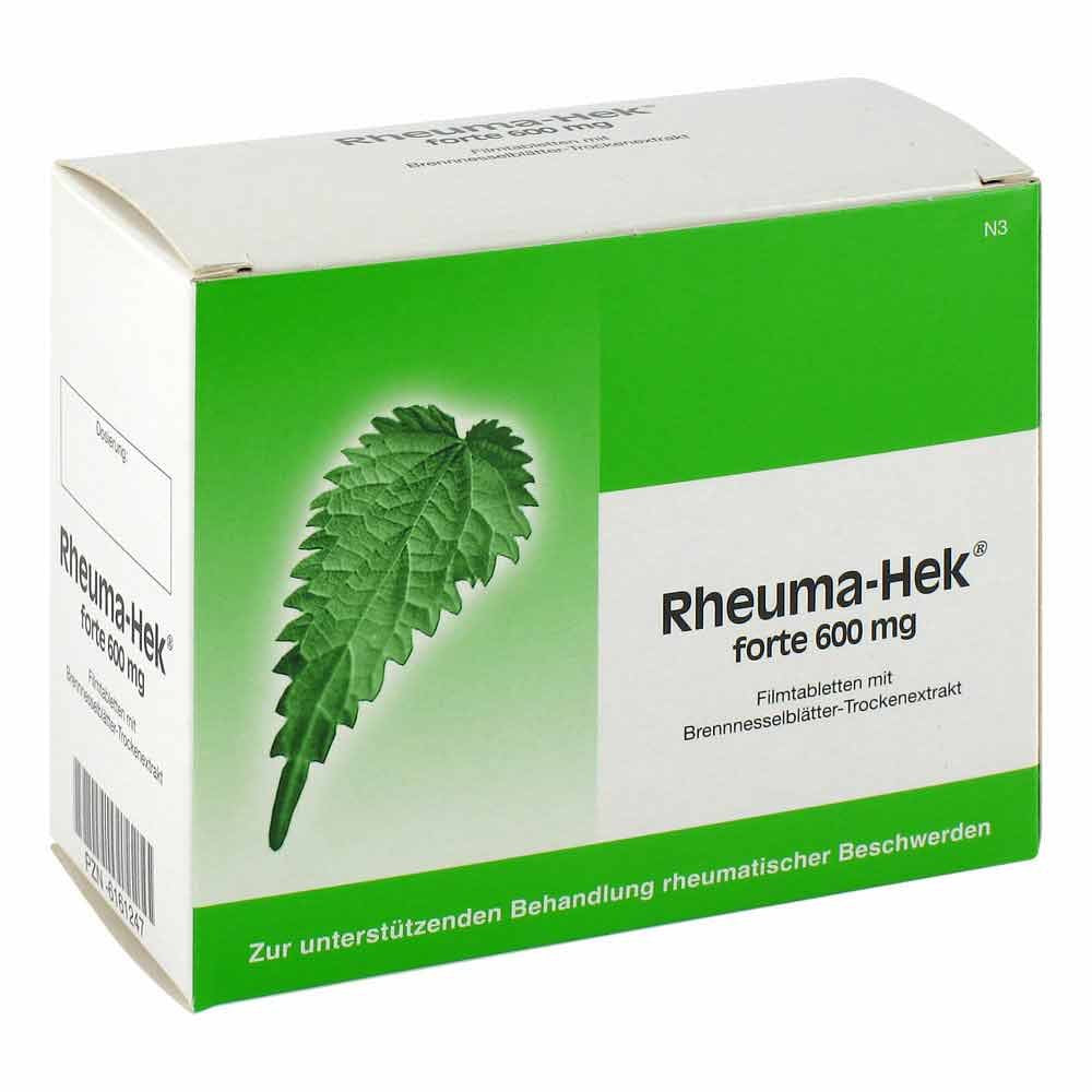 Das Produktfoto zeigt Rheuma Hek Forte 600 Mg Filmtabletten (100 stk) PZN 06161247