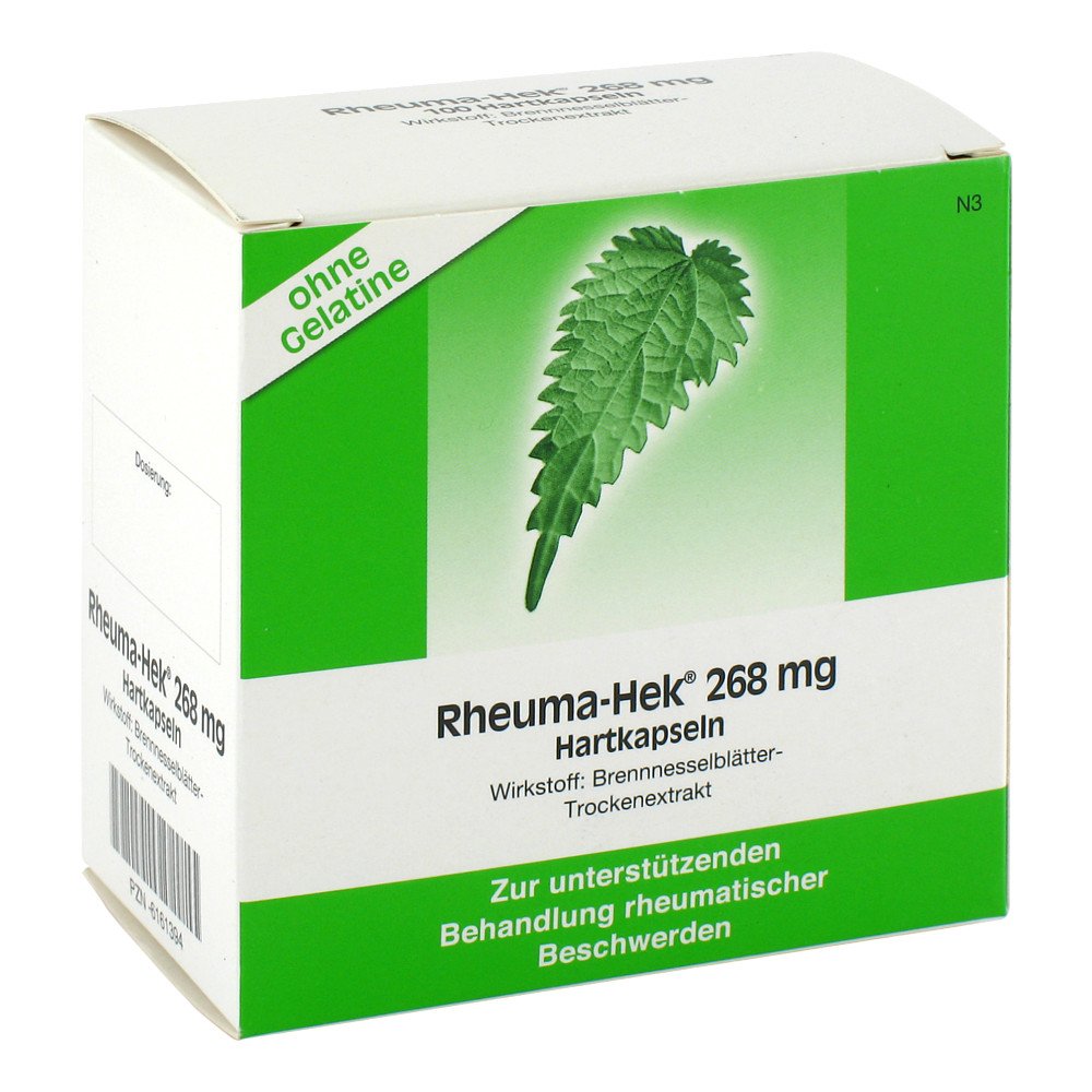 Das Produktfoto zeigt Rheuma Hek 268 Mg Hartkapseln (100 stk) PZN 06161394