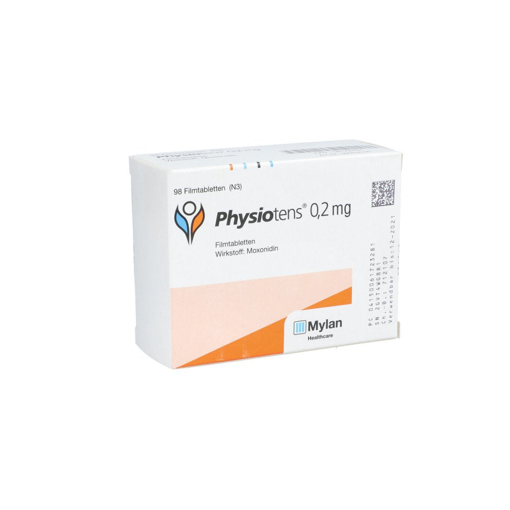 Das Produktfoto zeigt Physiotens 0,2 Mg Filmtabletten (98 stk) PZN 06172328