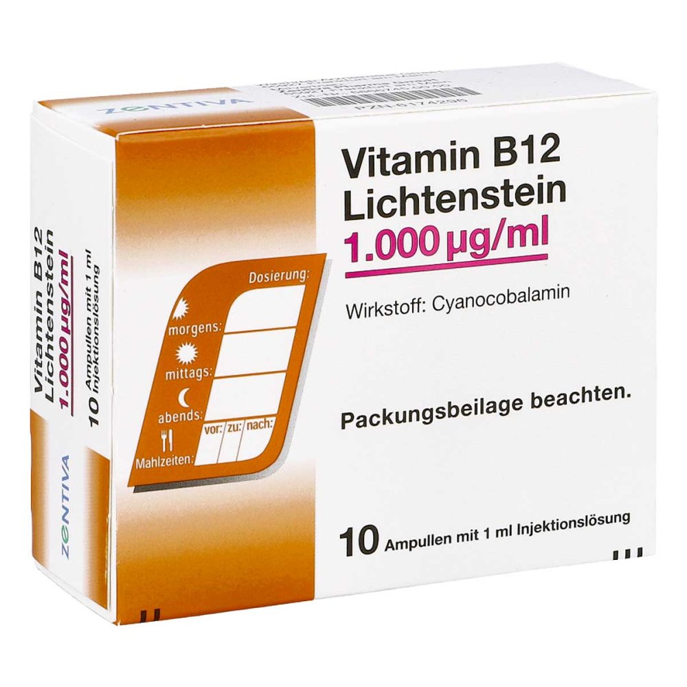 Vitamin B12 1.000 Μg Lichtenstein Ampullen (10X1 ml)