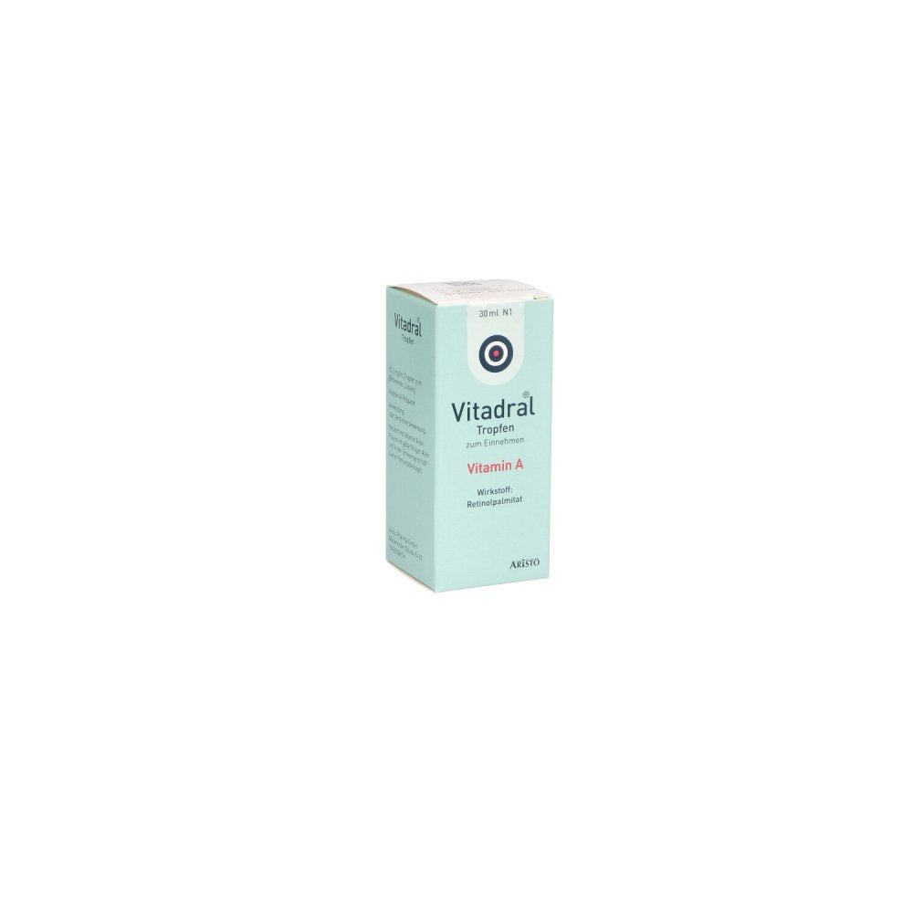 Das Produktfoto zeigt Vitadral Tropfen 30,2 Mg/Ml Tropfen Zum Einnehmen (30 ml) PZN 06177171