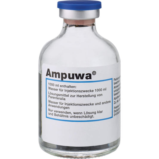 Das Produktfoto zeigt Ampuwa 100 Ml Frekaflasche Injekt.-/Infus.-Lsg. (20X50 ml) PZN 06178414