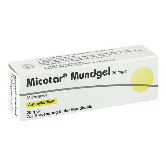 Das Produktfoto zeigt Micotar Mundgel (20 g) PZN 06191308