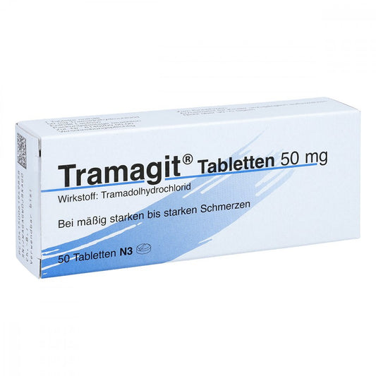 Das Produktfoto zeigt Tramagit Tabletten (50 stk) PZN 06194985