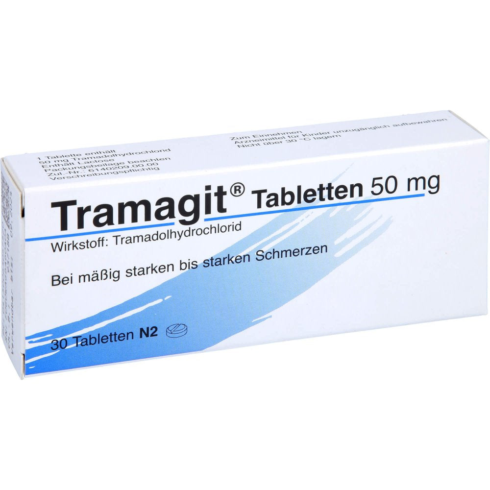 Das Produktfoto zeigt Tramagit Tabletten (30 stk) PZN 06305752