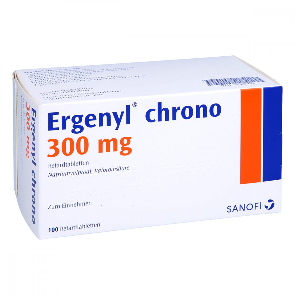 Das Produktfoto zeigt Ergenyl Chrono 300 Retardtabletten (100 stk) PZN 06305798