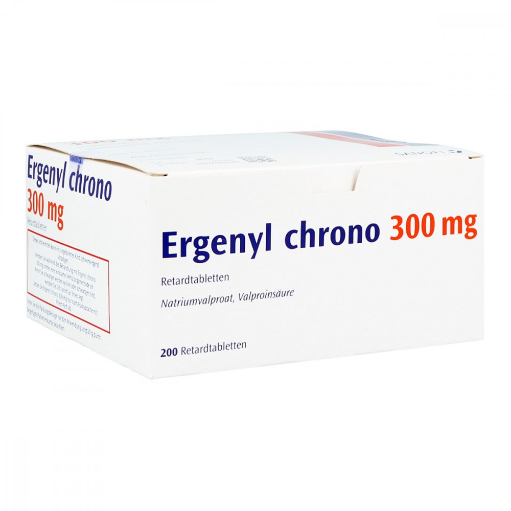 Das Produktfoto zeigt Ergenyl Chrono 300 Retardtabletten (200 stk) PZN 06305806