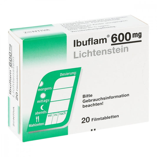 Ibuflam 600 Mg Lichtenstein Filmtabletten (20 stk)