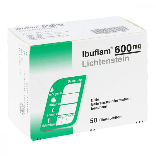 Ibuflam 600 Mg Lichtenstein Filmtabletten (50 stk)