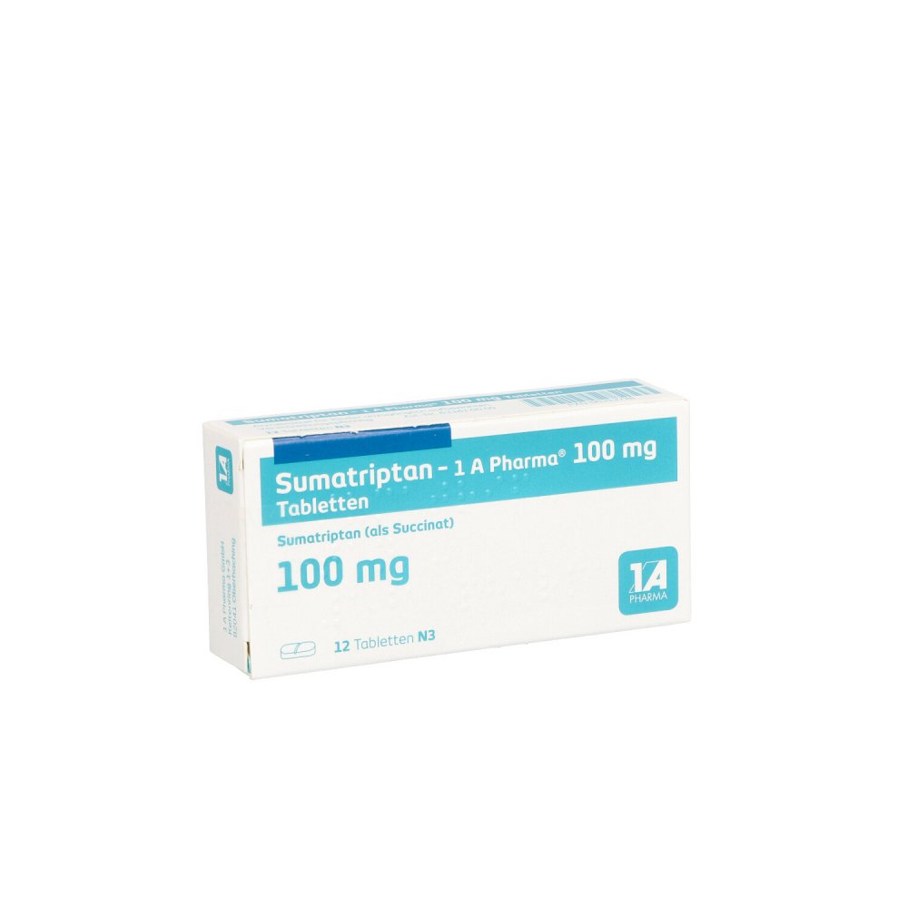 Sumatriptan-1a Pharma 100 Mg Tabletten (12 stk)