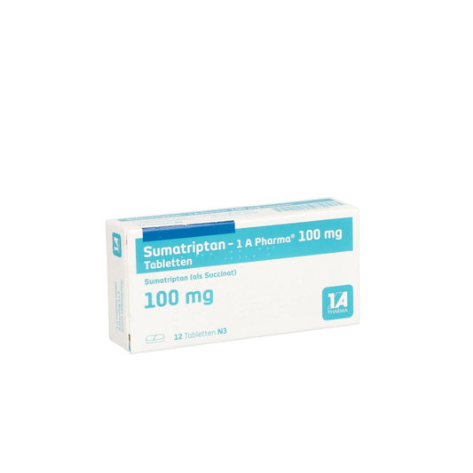 Sumatriptan-1a Pharma 100 Mg Tabletten (12 stk)