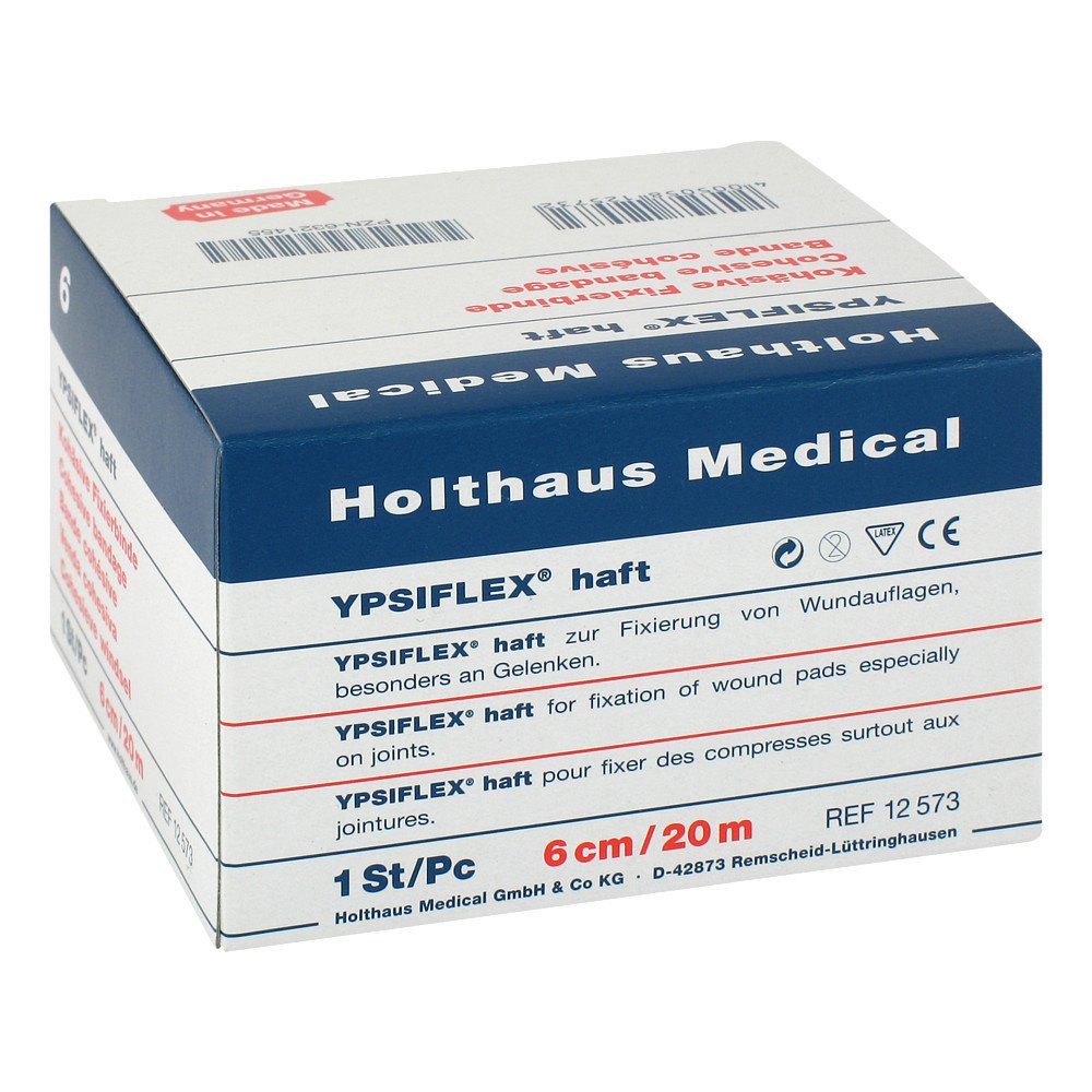 Das Produktfoto zeigt Fixierbinde Ypsiflex Haft 6 Cmx20 M (1 stk) PZN 06321455