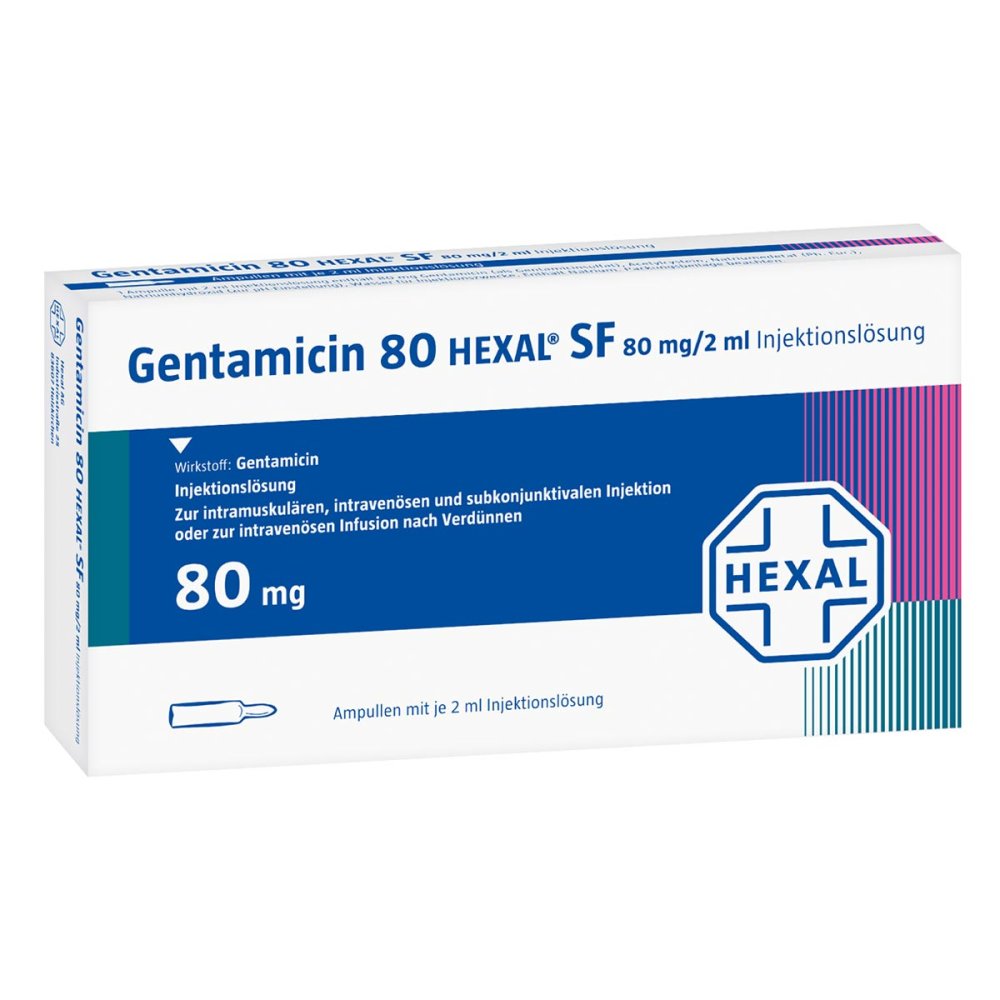 Gentamicin 80 Hexal Sf Injektionslösung (4X5 stk)
