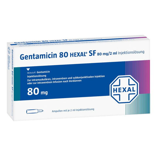 Gentamicin 80 Hexal Sf Injektionslösung (4X5 stk)