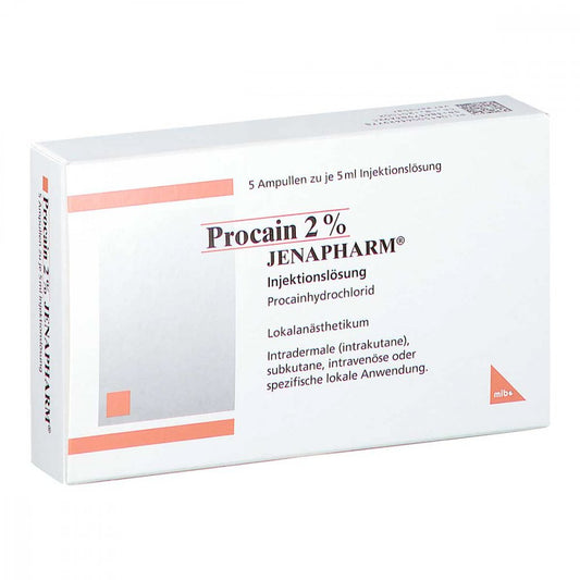 Procain 2% Jenapharm Injektionslösung Ampullen (5X5 ml)