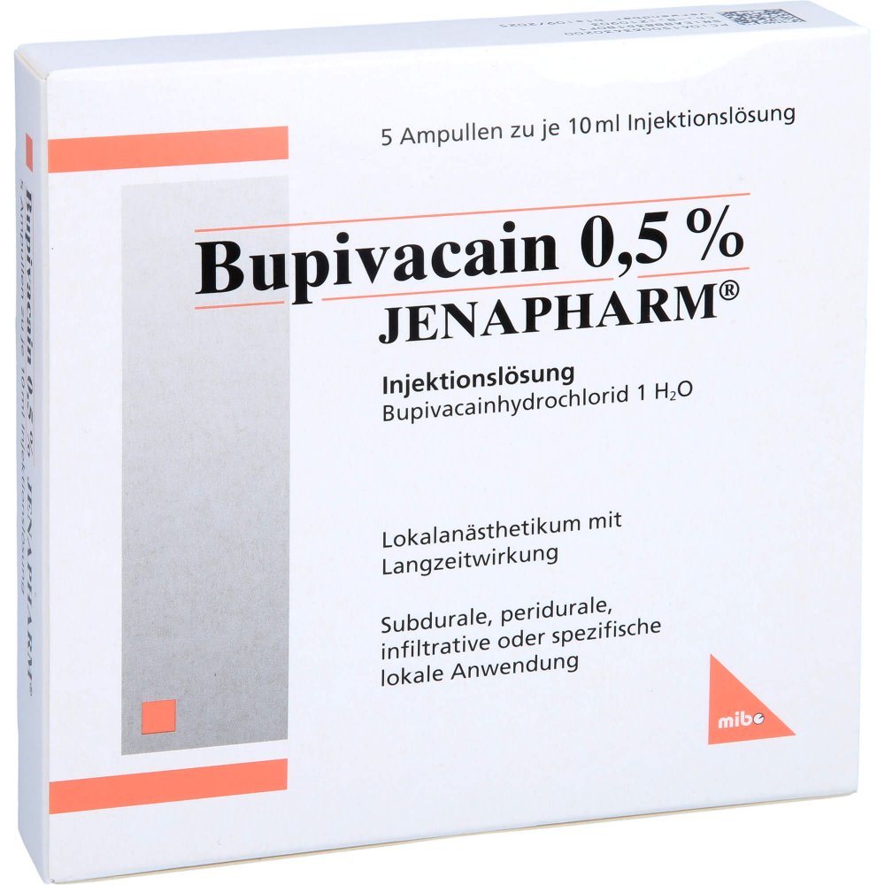Bupivacain 0,5% Jenapharm Ampullen (5X10 ml)
