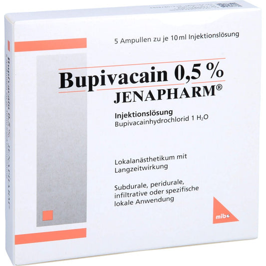 Bupivacain 0,5% Jenapharm Ampullen (5X10 ml)