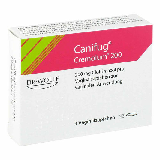 Canifug Cremolum 200 Vaginalsuppositorien (3 stk)