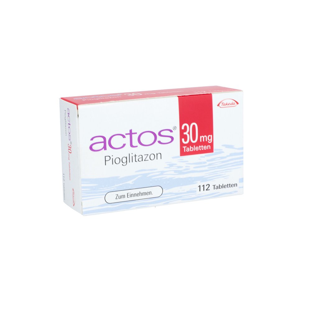 Das Produktfoto zeigt Actos 30 Mg Tabletten (112 stk) PZN 06430724