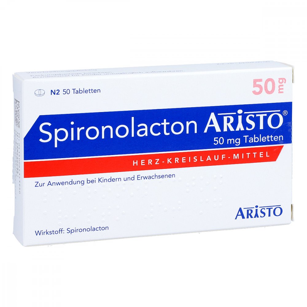 Spironolacton Aristo 50 Mg Tabletten (50 stk)