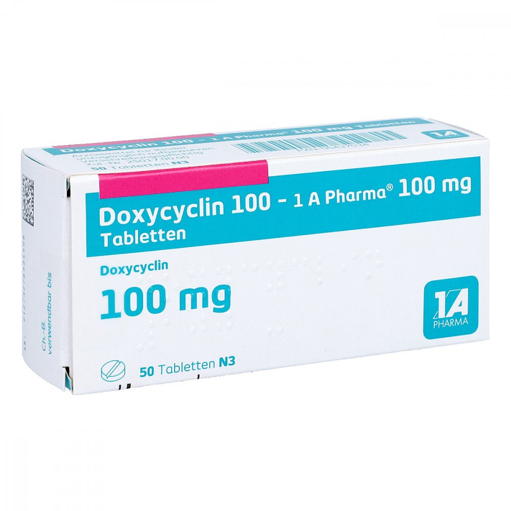 Doxycyclin 100-1a Pharma Tabletten (50 stk)