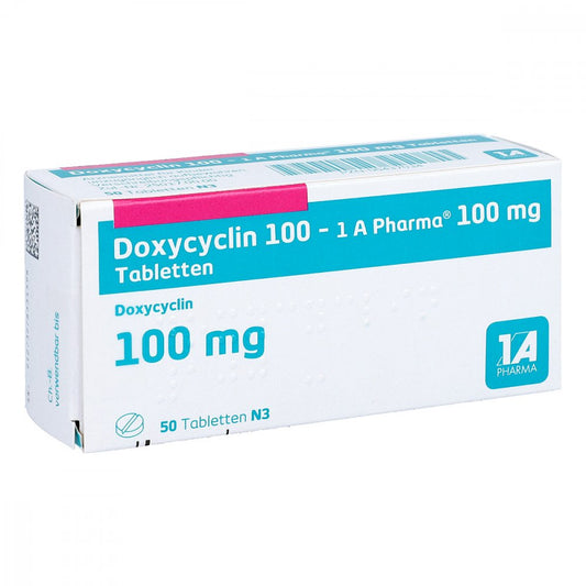 Doxycyclin 100-1a Pharma Tabletten (50 stk)