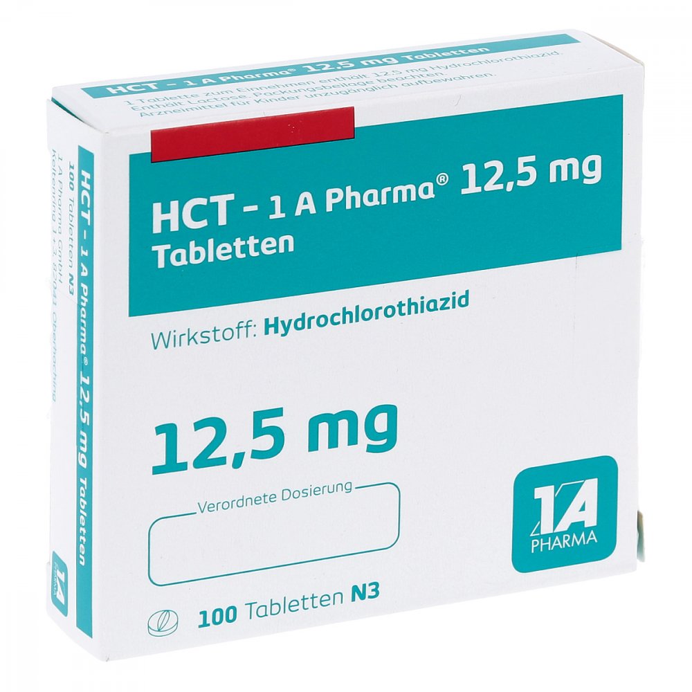 Hct-1a Pharma 12,5 Mg Tabletten (100 stk)