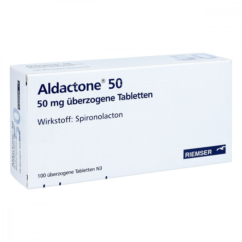 Das Produktfoto zeigt Aldactone 50 Überzogene Tabletten (100 stk) PZN 06453317