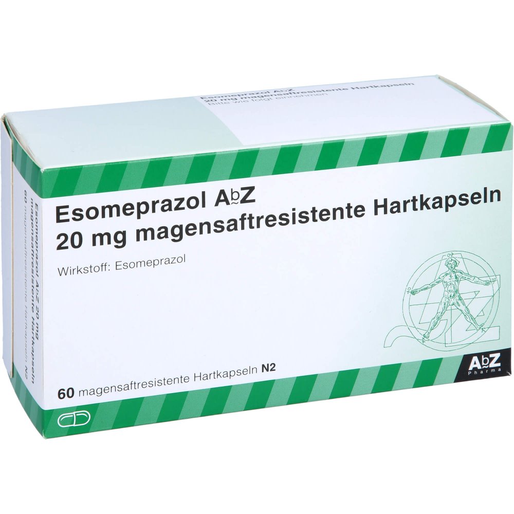 Esomeprazol Abz 20 Mg Magensaftr.Hartkapseln (60 stk)