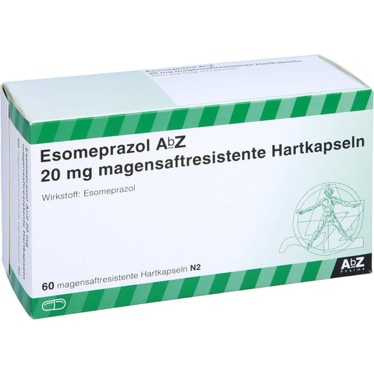 Esomeprazol Abz 20 Mg Magensaftr.Hartkapseln (60 stk)
