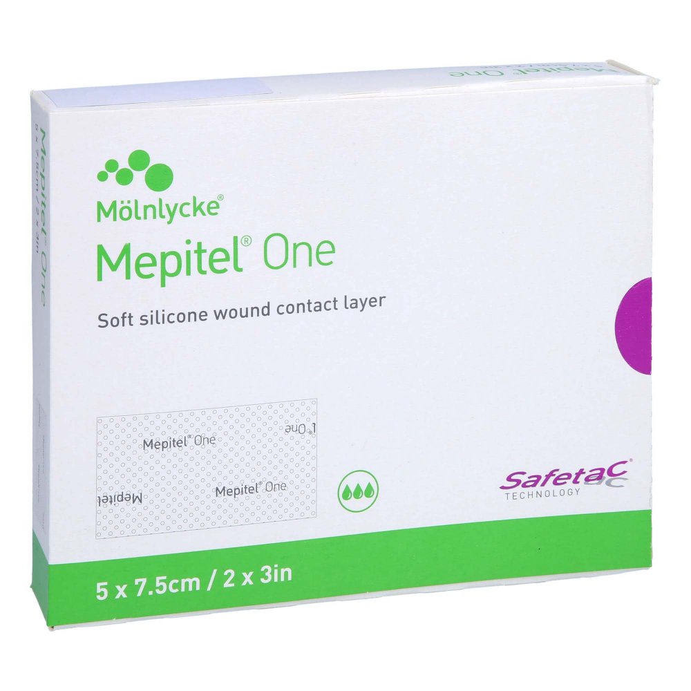 Das Produktfoto zeigt Mepitel One 5x7,5 Cm Silikon Netzverband (10 stk) PZN 06469703